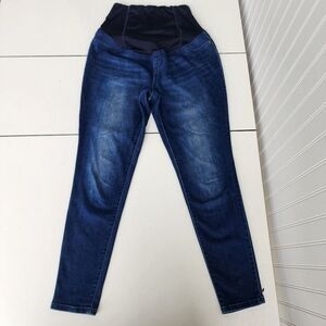 Isabel Maternity Jegging Jeans Women Blue Denim Stretch Panel Size 6